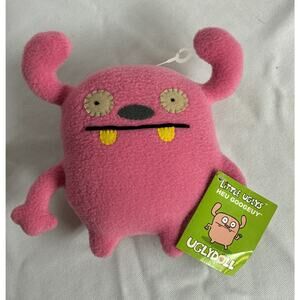 UglyDoll Little Uglys Heu Googeuy 6" NWT Limited Edition 2011 Pink Plush HTF